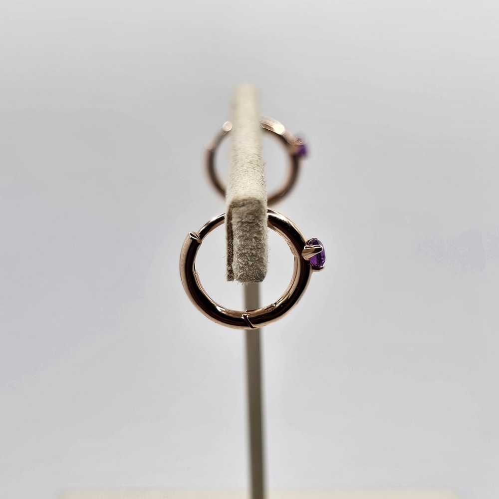 🎁 Authentic Pandora ROSE HOOP EARRINGS - Picture 7 of 9